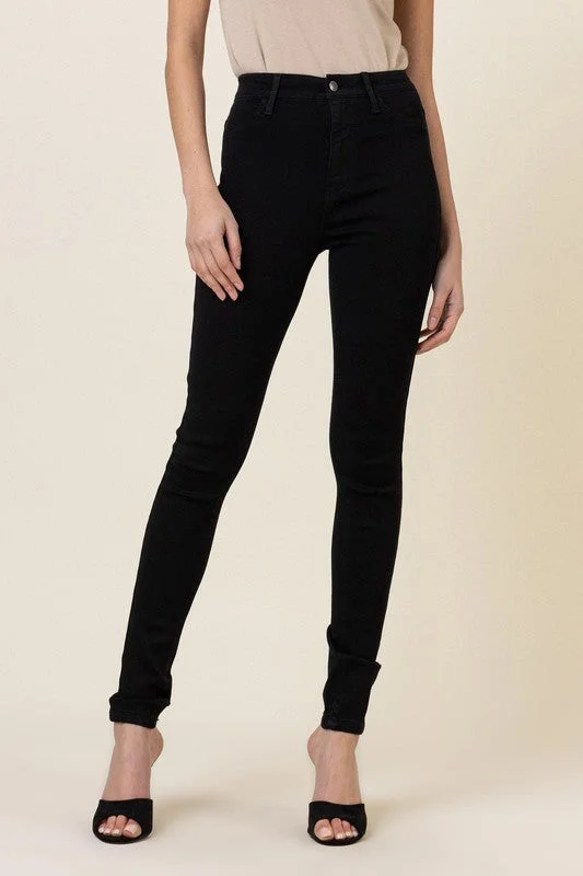 Classic High Waisted Black Skinny