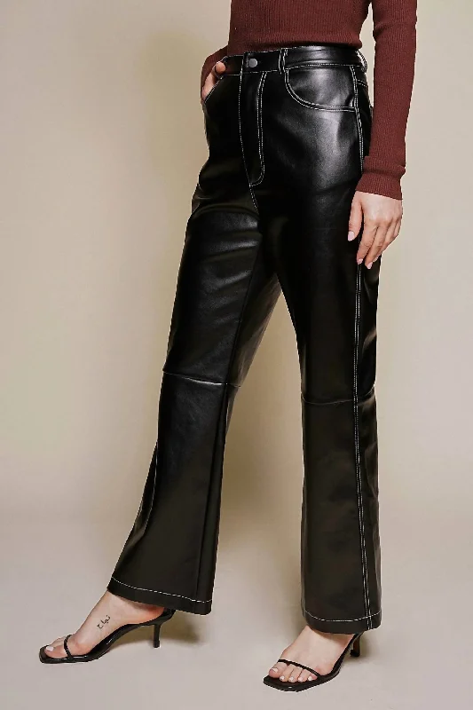 Luxe Leather Pants In Black