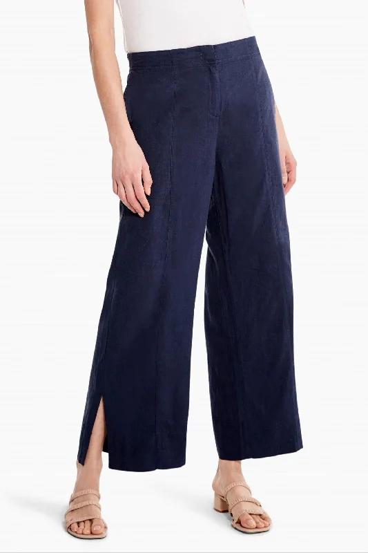 Rumba Park Wide-Leg Ankle Pant In Dark Indigo