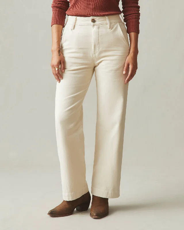 Wide Leg Pant - Creme Brulee