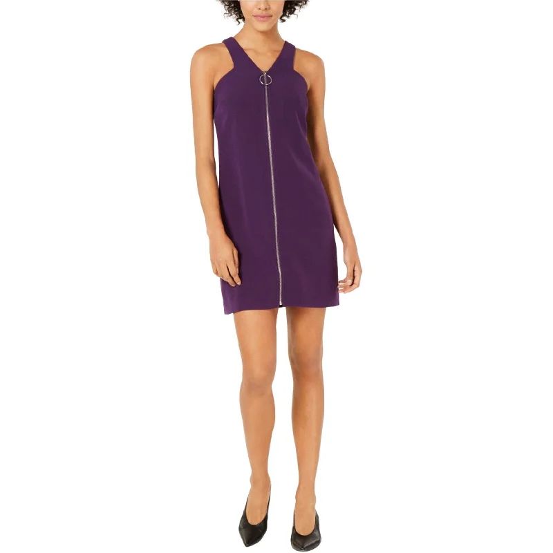 Bar Iii Womens Zip-Up A-Line Dress