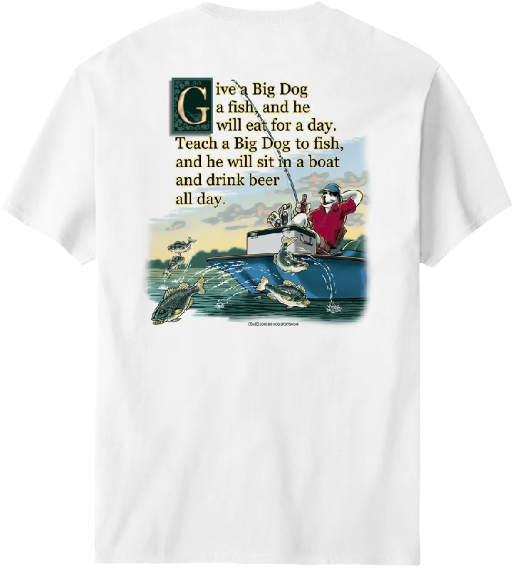 Give A Big Dog A Fish T-Shirt