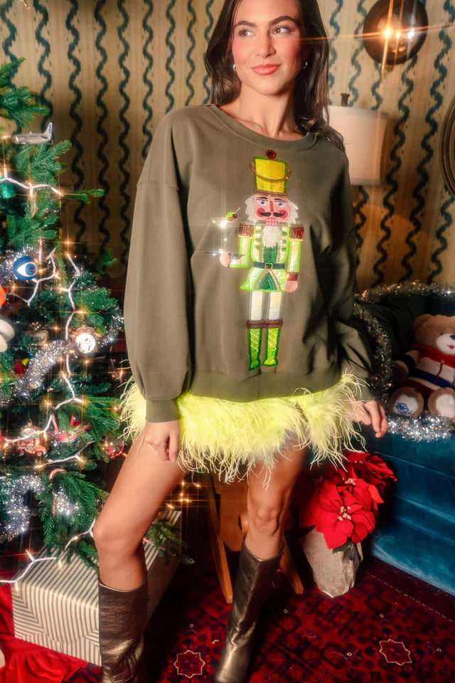 Olive Martini Server Nutcracker Sweatshirt