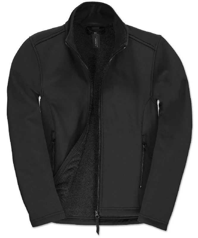 Black/Black Lining - B&C ID.701 Softshell jacket /women