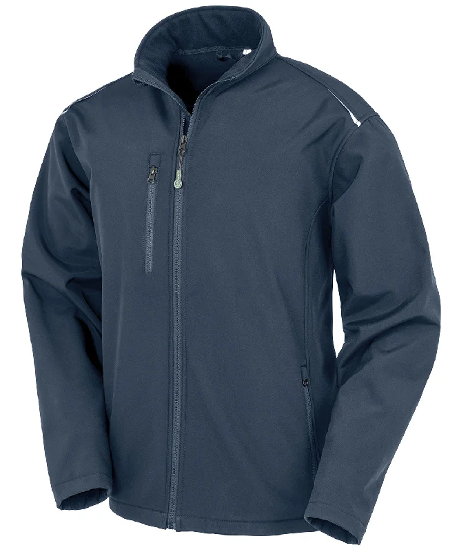 Navy - Recycled 3-layer printable softshell jacket