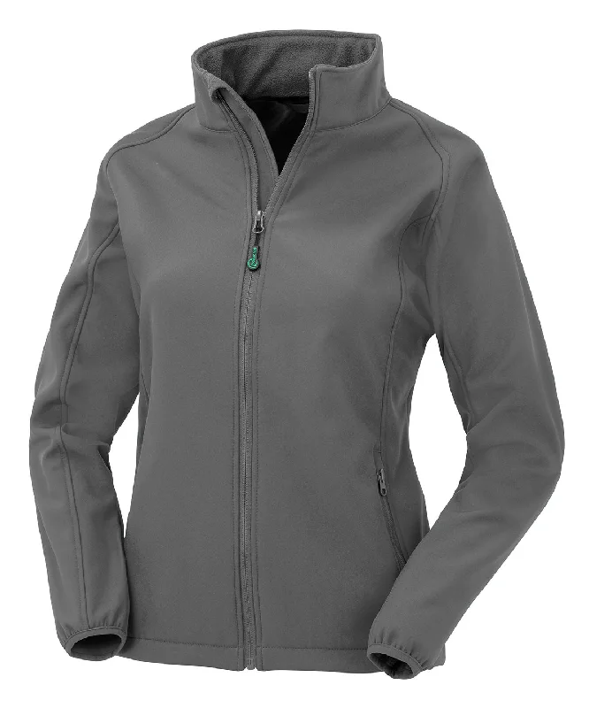 Workguard Grey - Women's recycled 2-layer printable softshell jacket