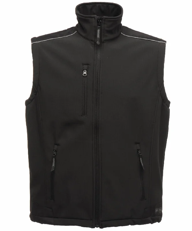 Black - Sandstorm workwear softshell bodywarmer