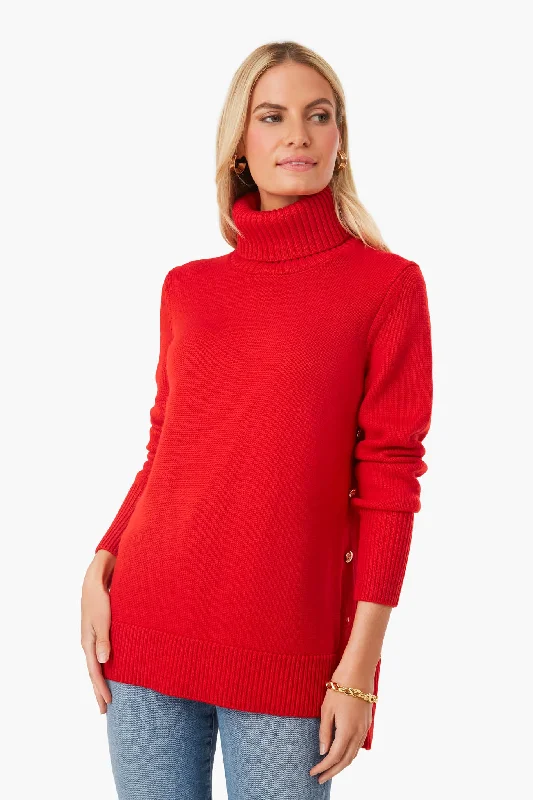 Poppy Red Sophia Sweater