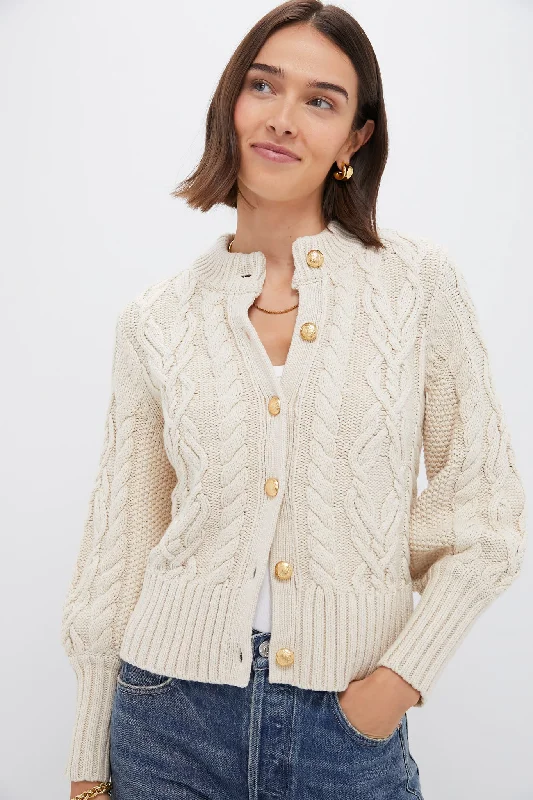 Navy Cotton Colette Cardigan